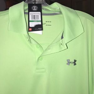 Underarmour LG Men's Green Golf Polo